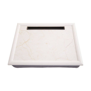 Portada Ecru Marble-Effect Lap Tray