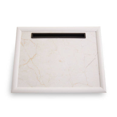 Portada Ecru Marble-Effect Lap Tray