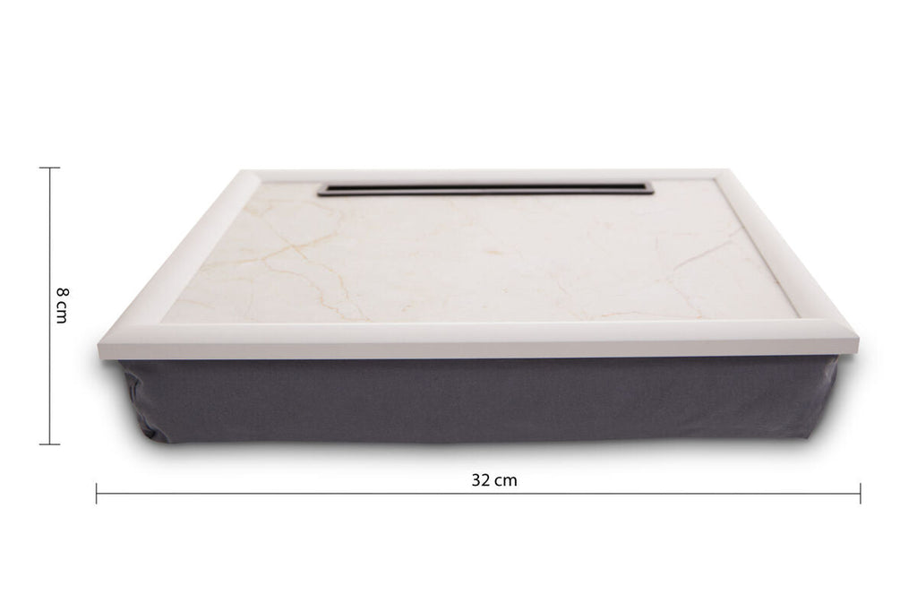 Portada Ecru Marble-Effect Lap Tray
