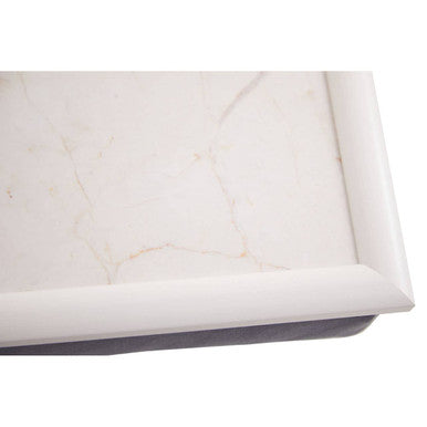 Portada Ecru Marble-Effect Lap Tray