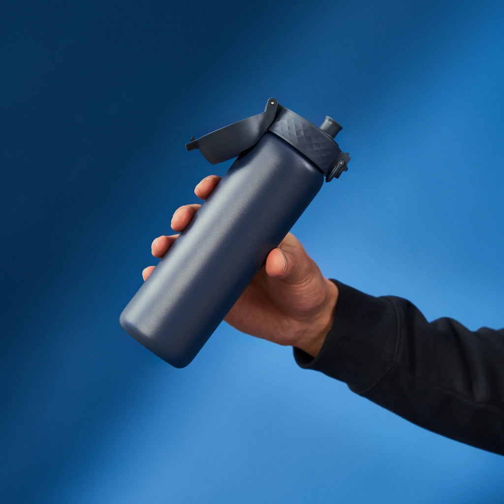 ION8 Slim Insulated Water Bottle — Ash Navy, 500 ml