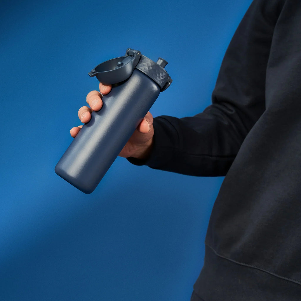 ION8 Slim Insulated Water Bottle — Ash Navy, 500 ml