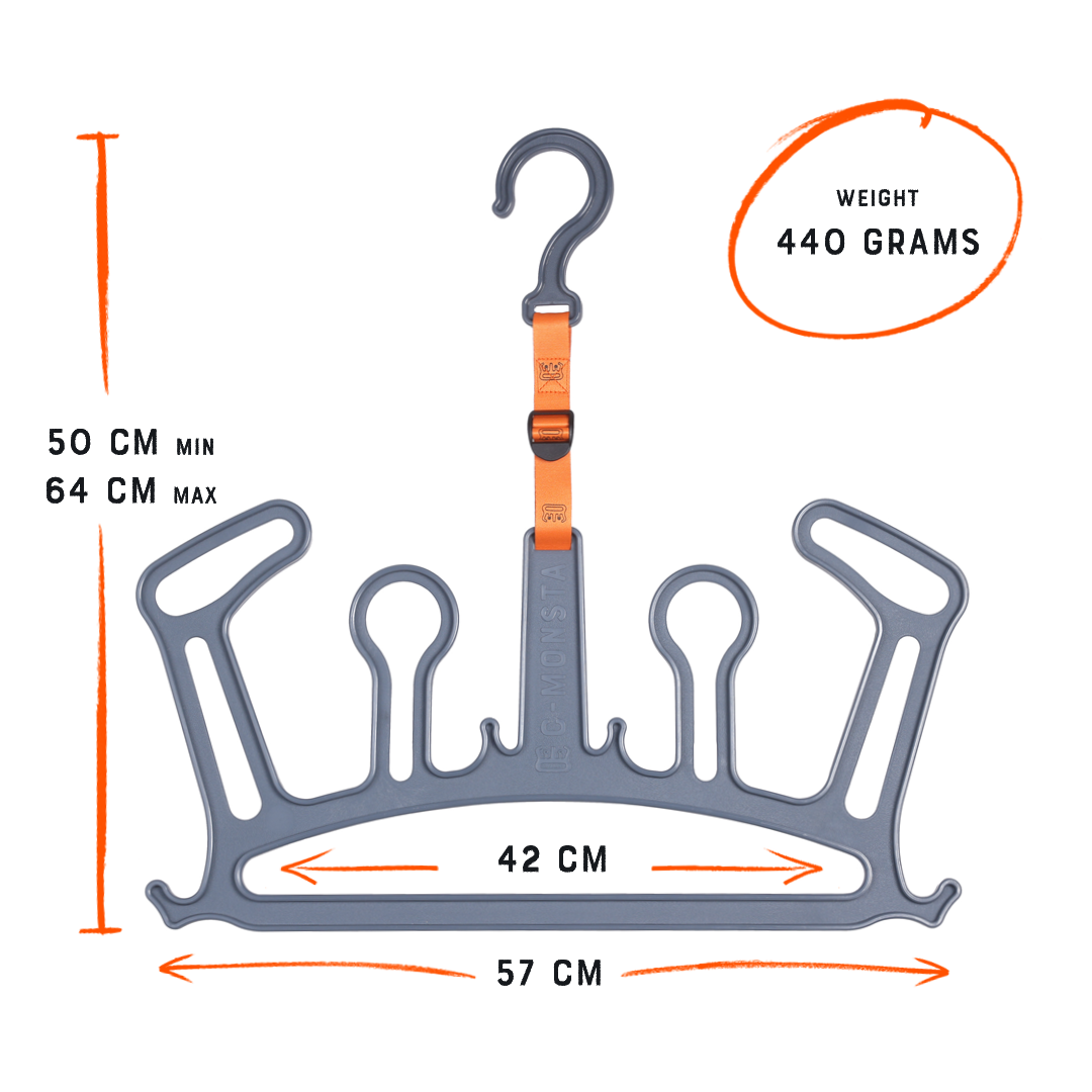 C-Monsta Wetsuit Hanger V2 - Grey (UK)