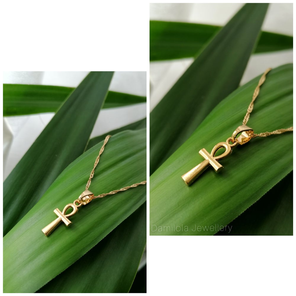 Ankh Necklace (small) - gold/silver
