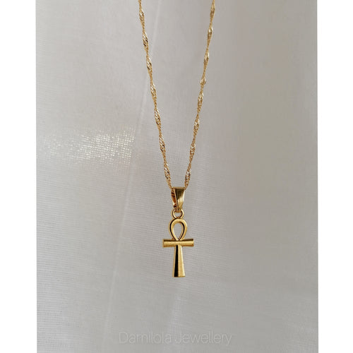 Ankh Necklace (small) - gold/silver