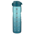 Leak Proof 1 Litre Water Bottle with Times to Drink, Recyclon, Teal & Blue, 1L