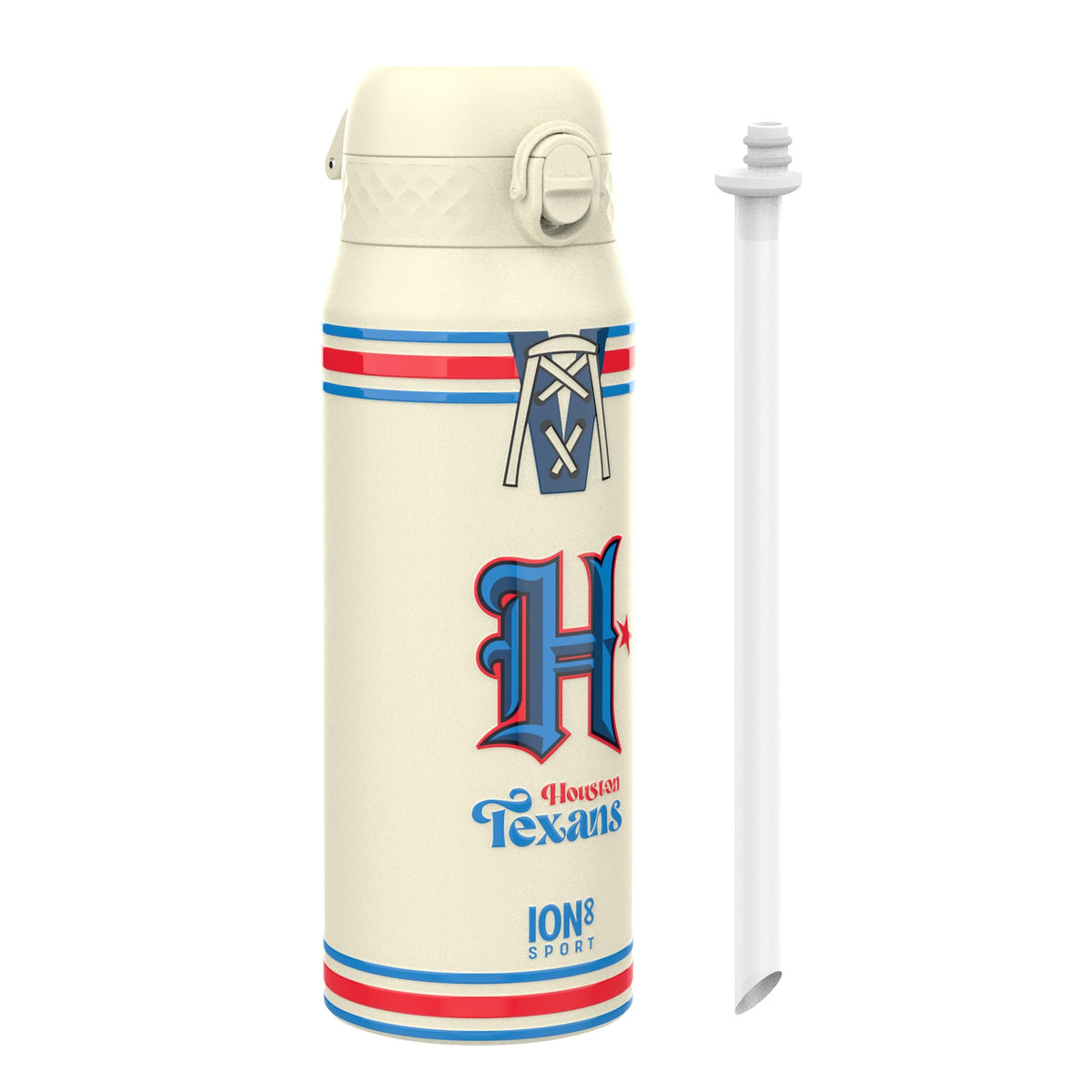 NFL x ION8 Insulated Steel Water Bottle, NFL Texans, 750ml (24oz)