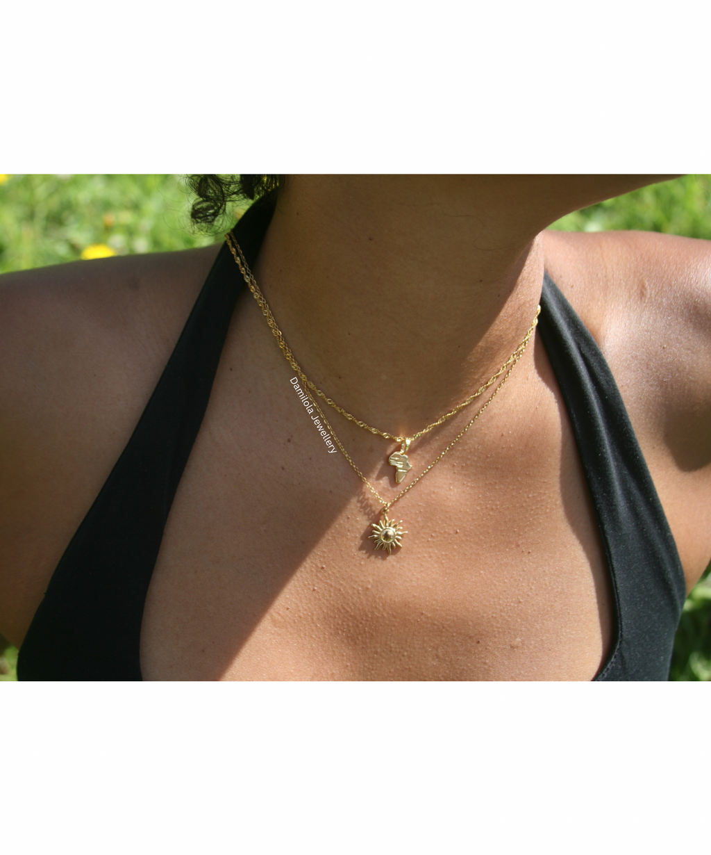 Golden Sunburst Necklace