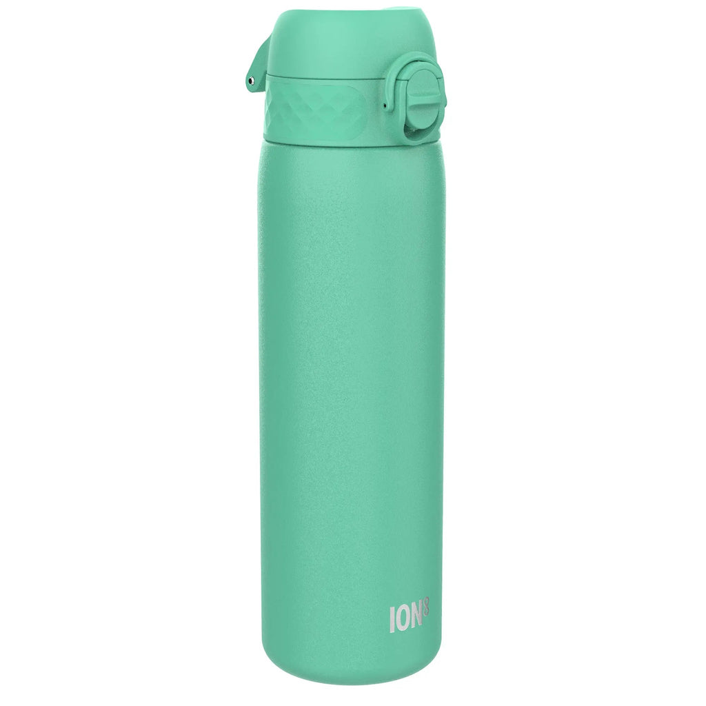 Leak Proof Slim Water Bottle, Stainless Steel, Teal, 600ml (20oz)