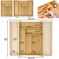 Extendable Bamboo Cutlery Drawer Organiser