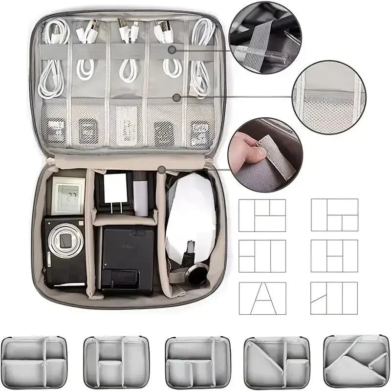 Travel Cable Organiser Pouch