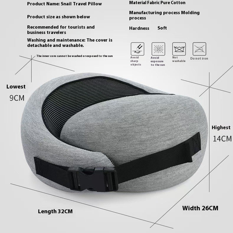 Adjustable Memory Foam Travel Neck Pillow