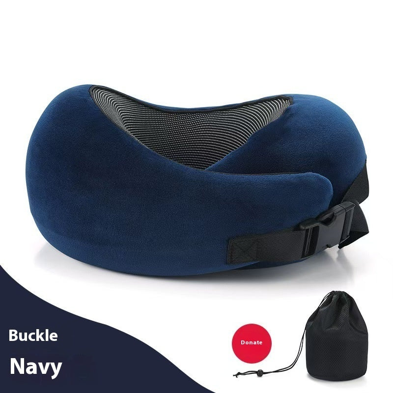 Adjustable Memory Foam Travel Neck Pillow