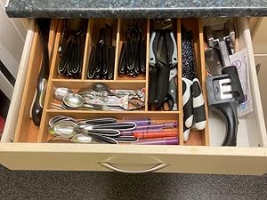 Extendable Bamboo Cutlery Drawer Organiser