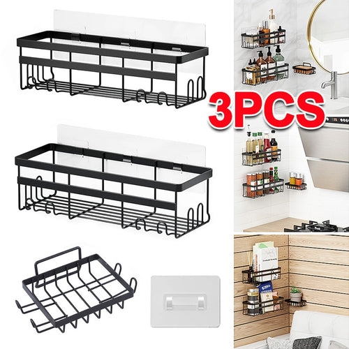 Adhesive Shower Organiser — 3 Piece Set