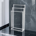 Freestanding three-tier towel stand