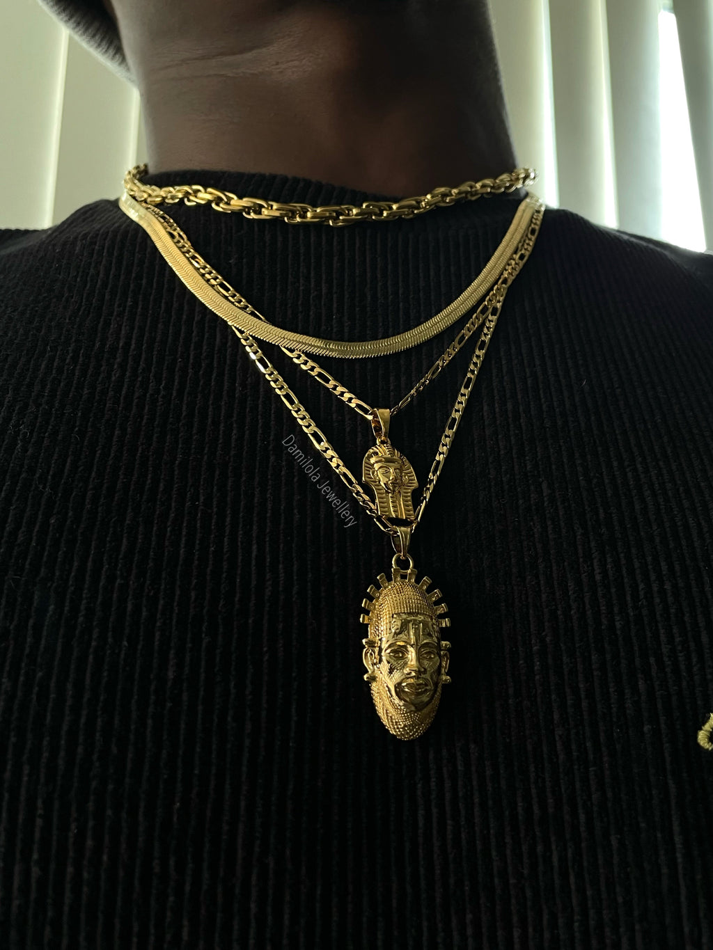 The Benin Mask - Gold/Silver/Black
