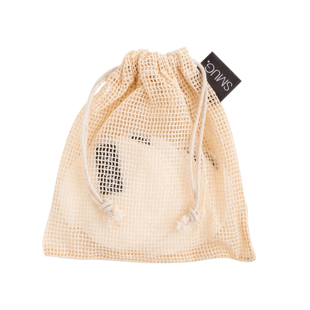Reusable Bamboo Cotton Cleanse Pads with Mesh Wash Bag