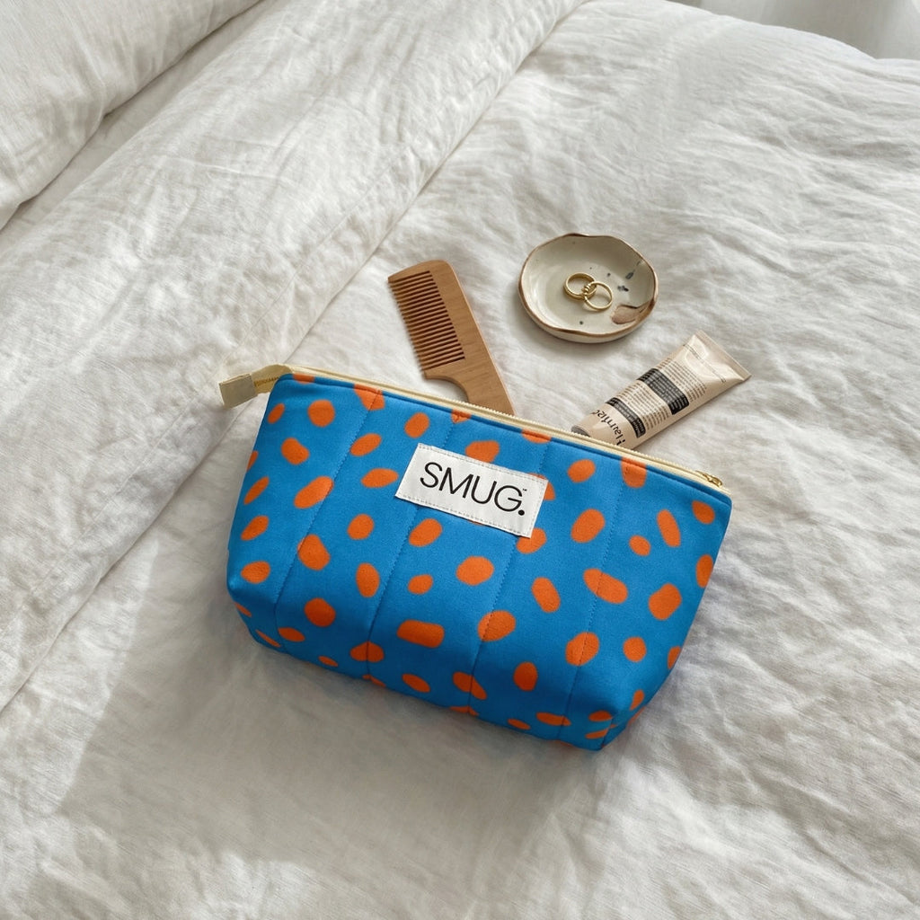 Padded Make-Up Bag, Capri Pop