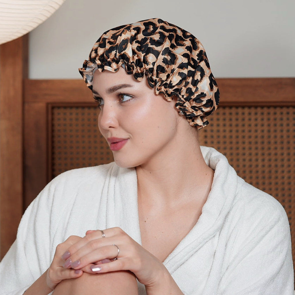 Shower Cap - Leopard Print