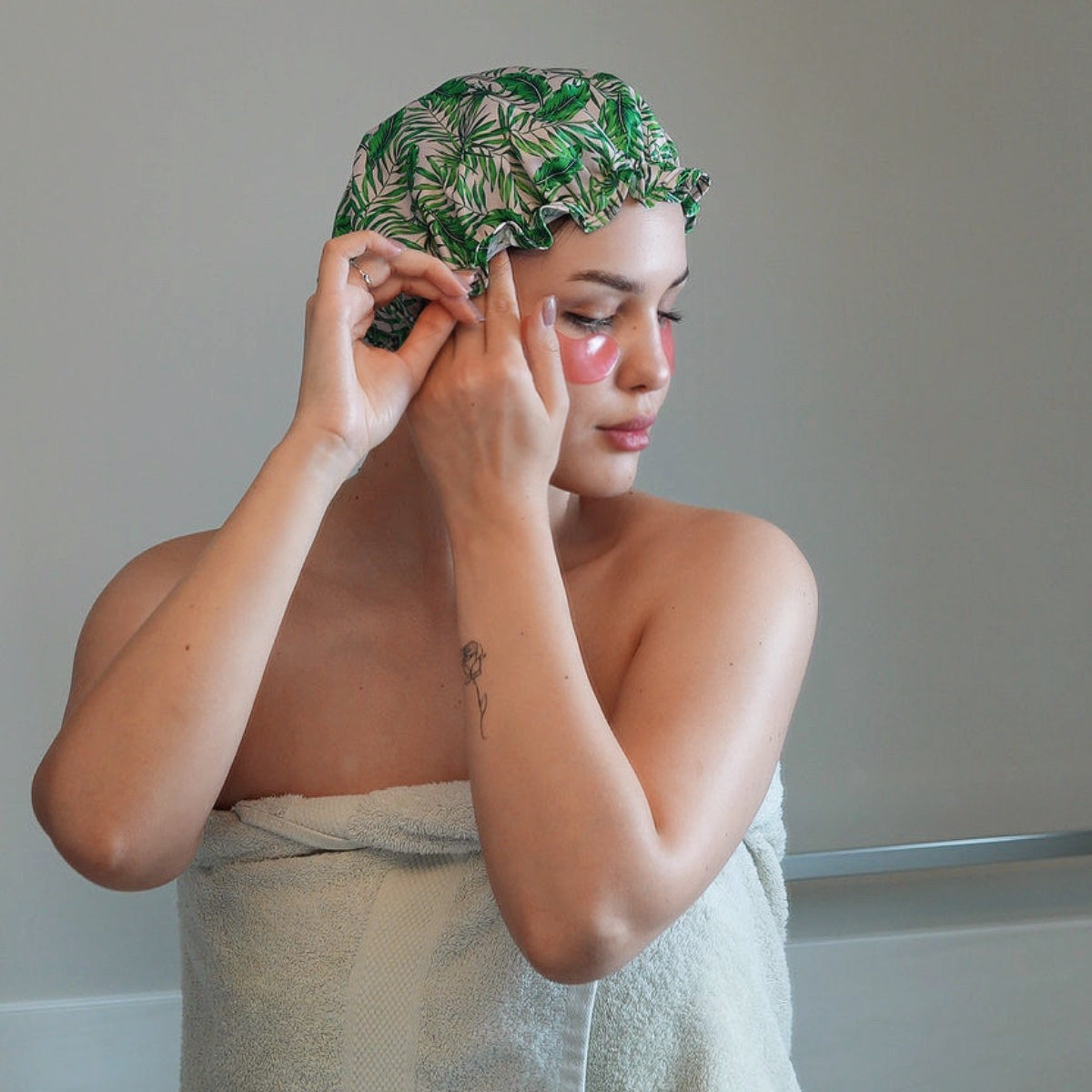 Shower Cap - Palm Print