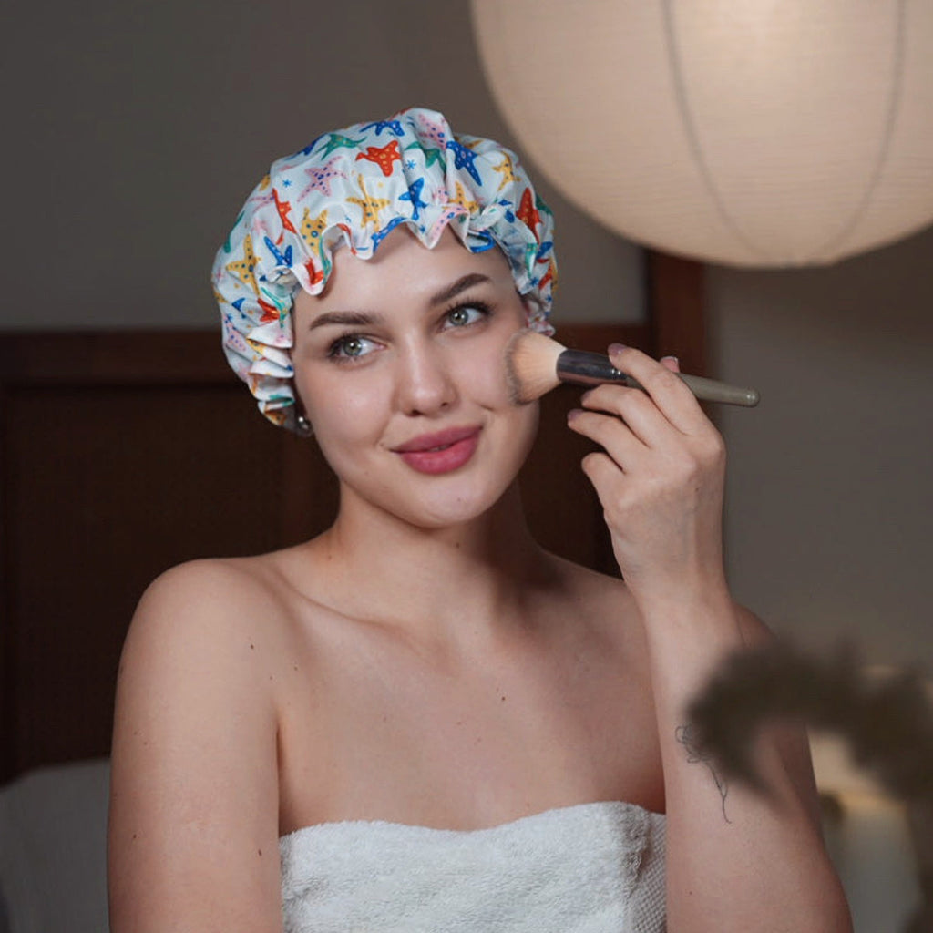 Shower Cap - Starfish Print