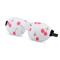 Contoured 3D Blackout Sleep Mask, Blue Cherries