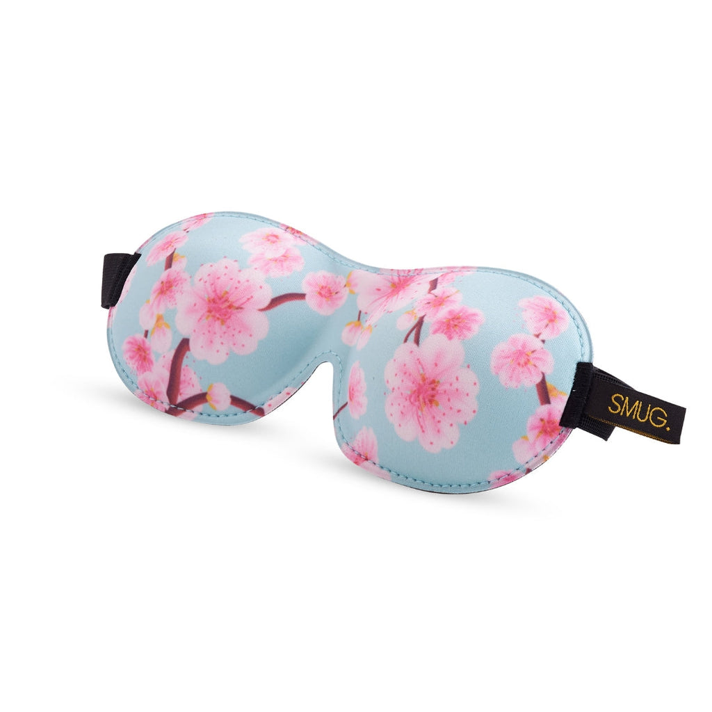 Contoured 3D Blackout Sleep Mask - Cherry Blossom Print
