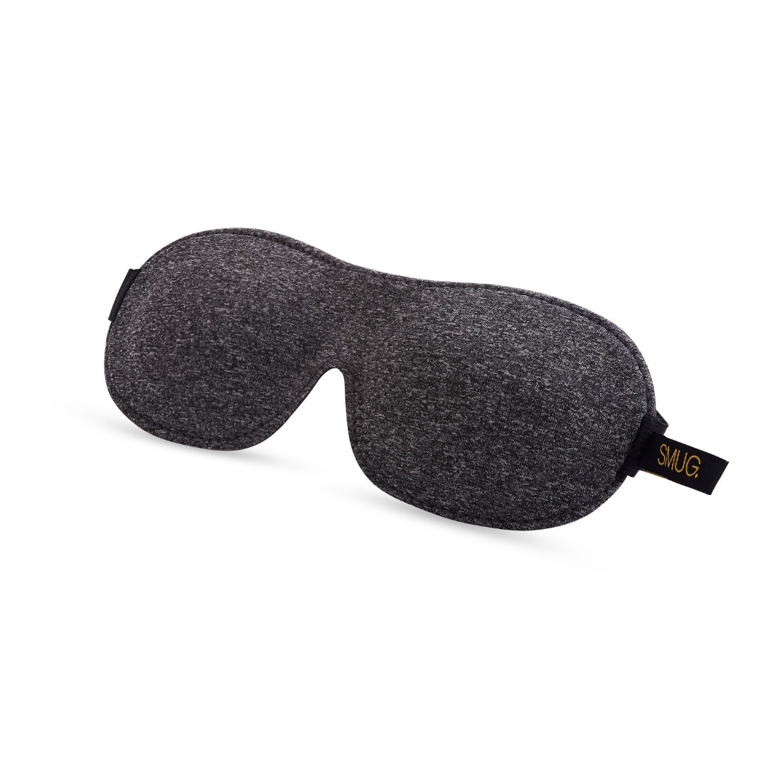 Contoured 3D Blackout Sleep Mask - Dark Grey Marl