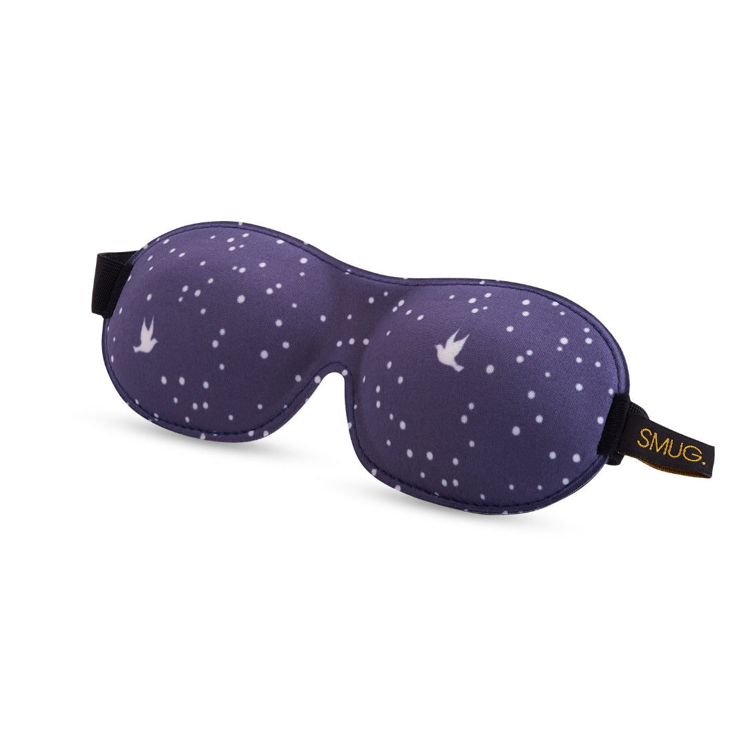 Contoured 3D Blackout Sleep Mask - Night Sky Print