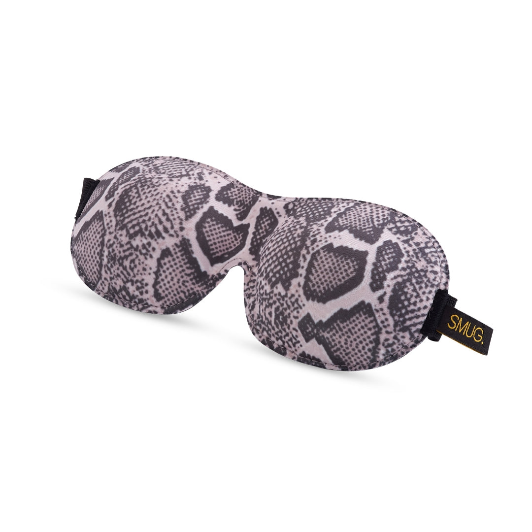 Contoured 3D Blackout Sleep Mask - Snake Print