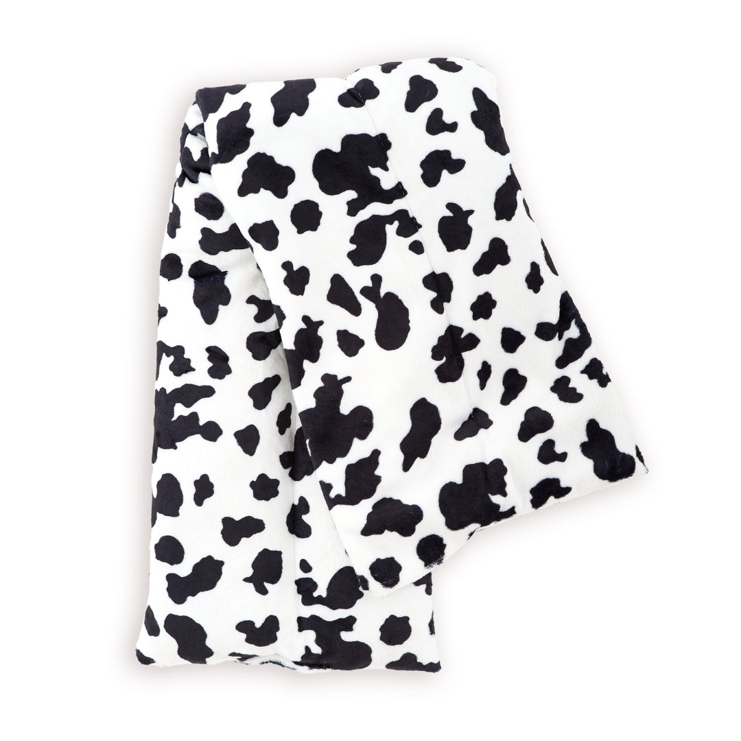 Soothing Body Wrap Wheat Bag Infused with Lavender Oil - Cow Print