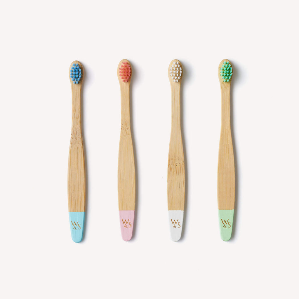 Babies' Bamboo Toothbrush with Extra-Soft Bristles - 4 Pack