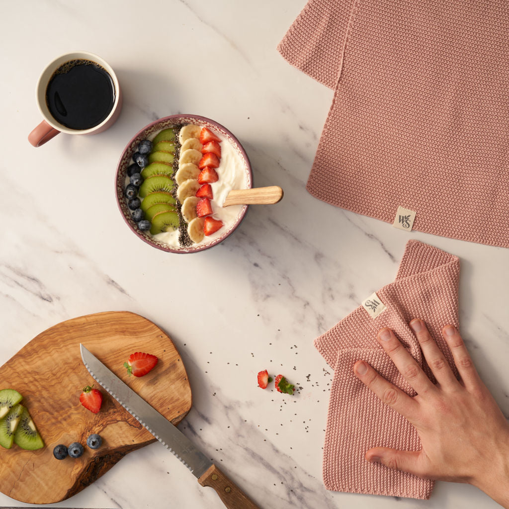 Organic Cotton Knitted Dishcloth